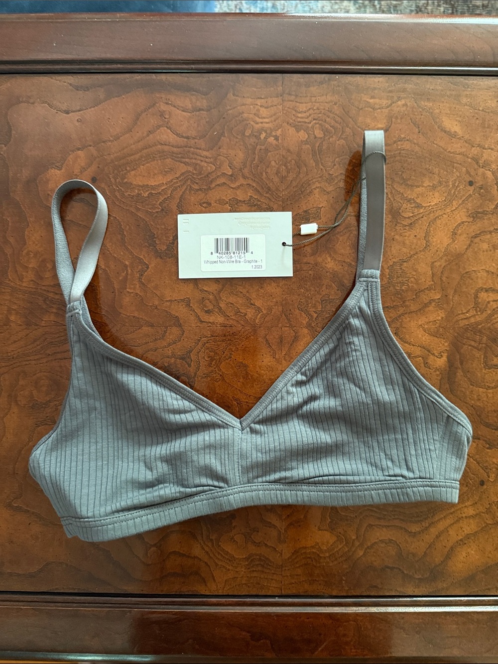 Negative Underwear Whipped Non-Wire Bra - Graphite Gray